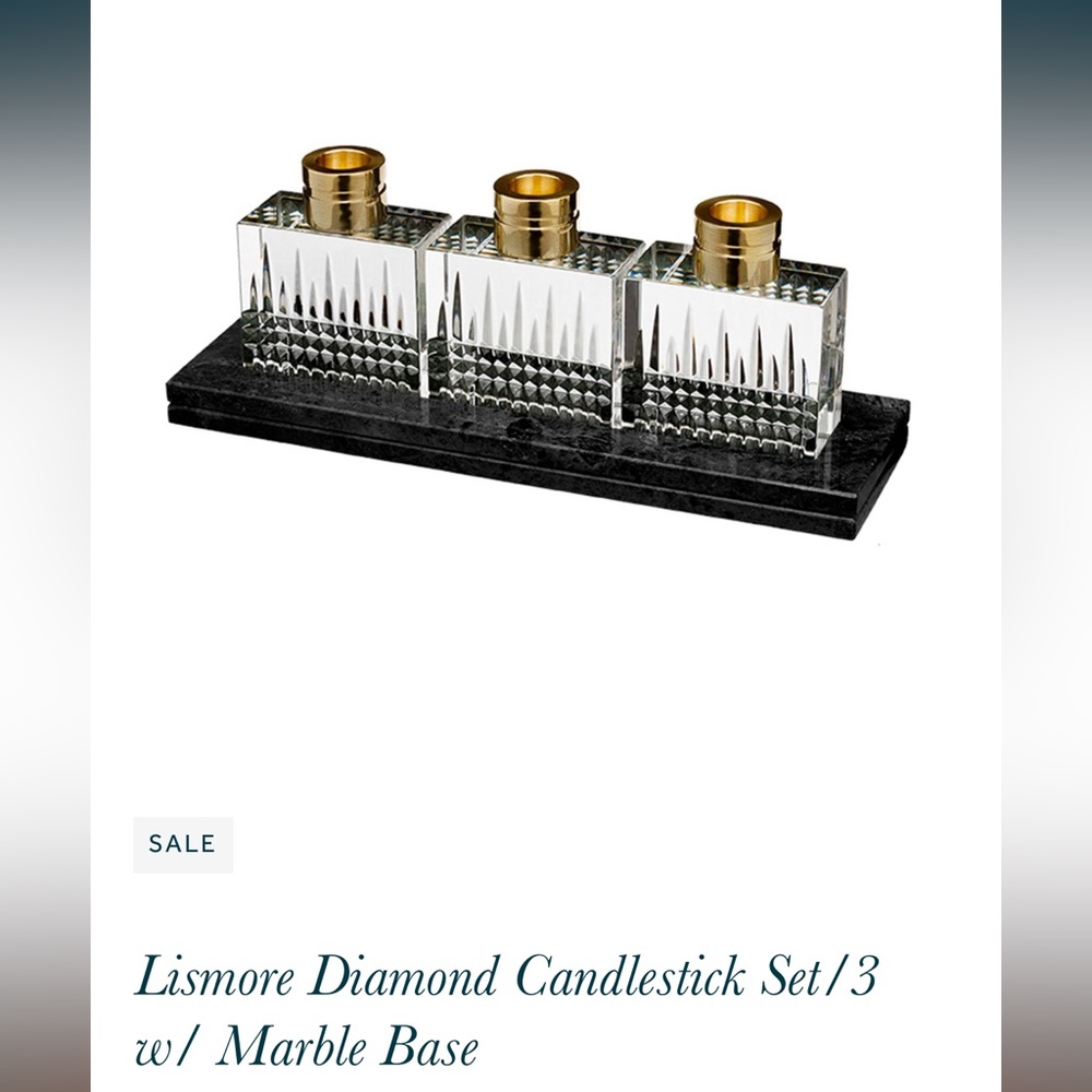 WATERFORD Diamond Candle holder